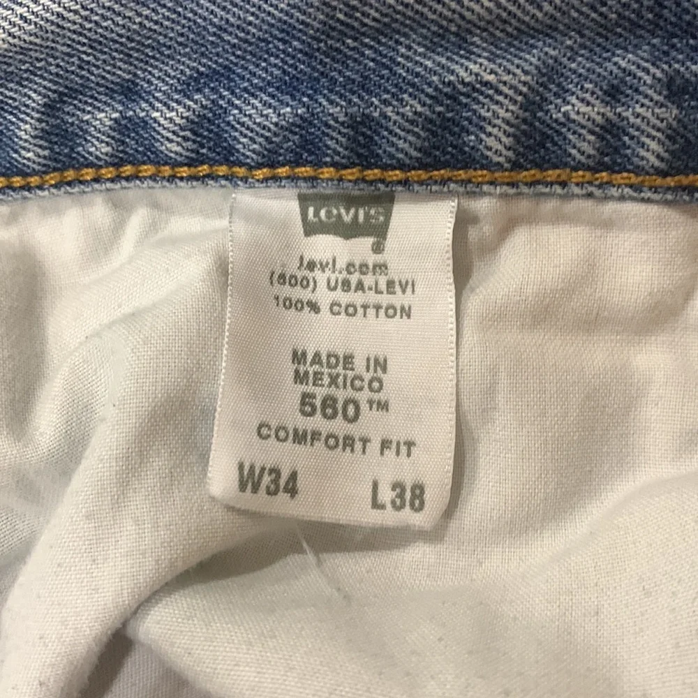💚Levi’s 560 comfort fit waist‎ 34 length 38 - Picture 7 of 7